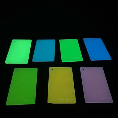 Fluorescerende akrylplade